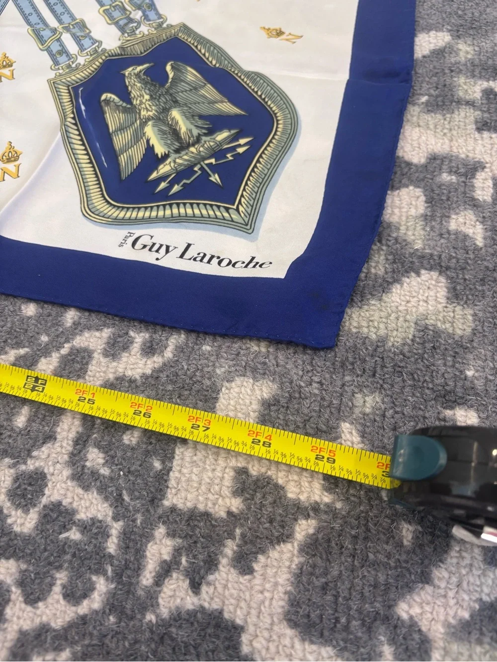 Vintage Guy Laroche silk scarf